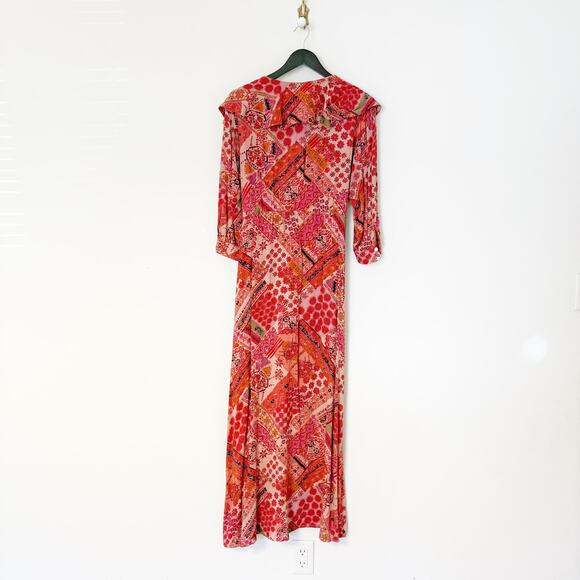 NWT Free People Lennon Button Front Primrose Maxi Dress - Picture 4 of 6